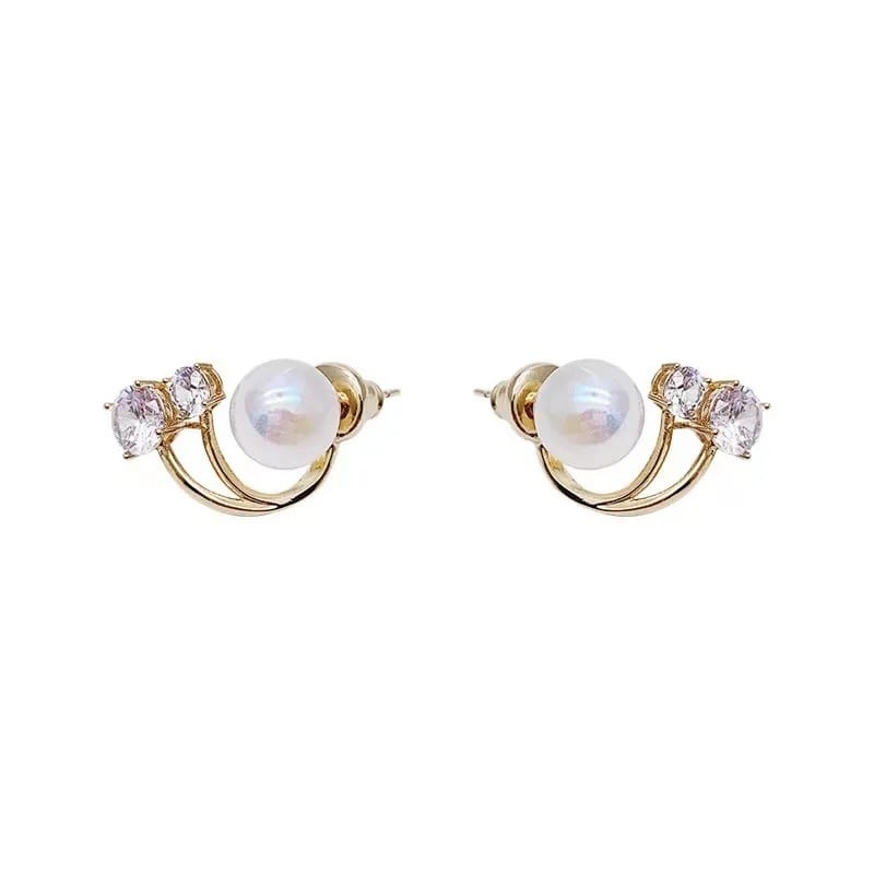 Pearly Curve Earrings